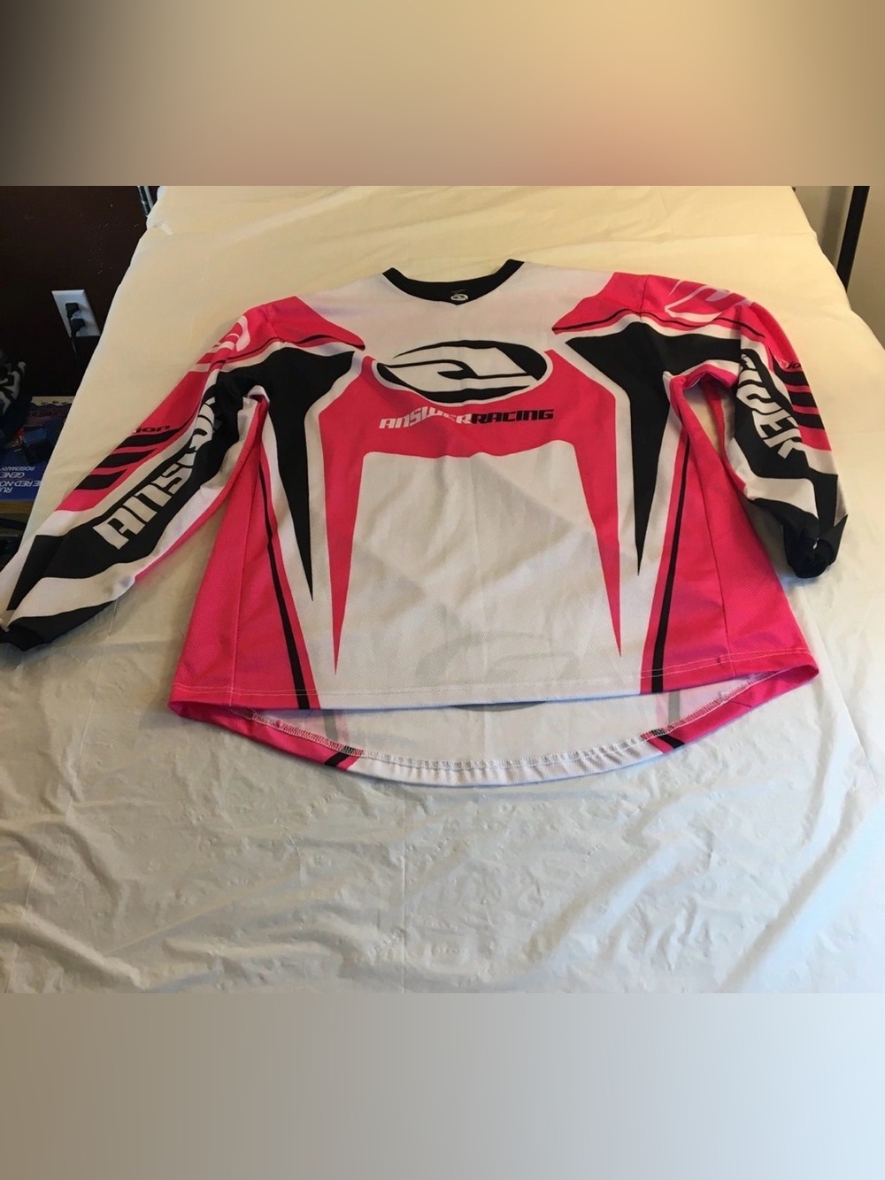Answer Racing Motocross Jersey Women’s Size SM Pink And White